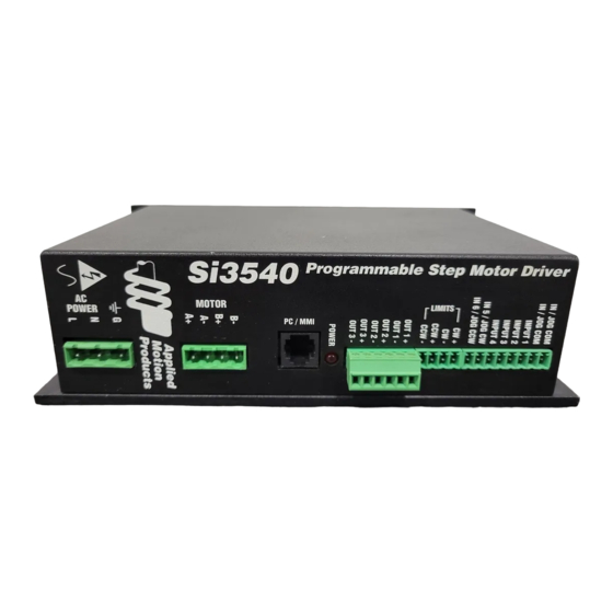 Applied Motion Products Si3540 Hardware Manual