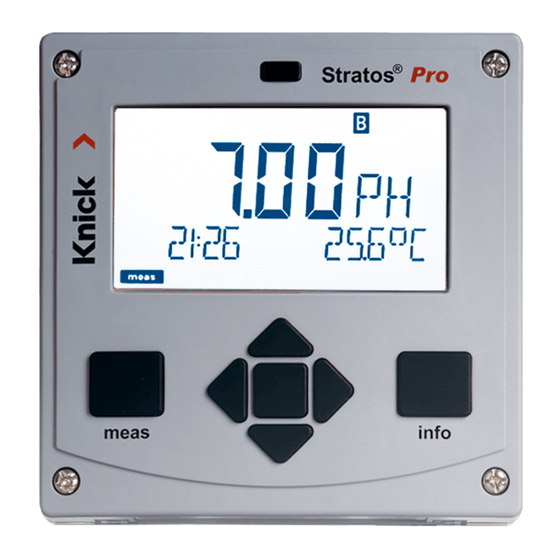 Knick Stratos Pro A201N-COND-0 User Manual