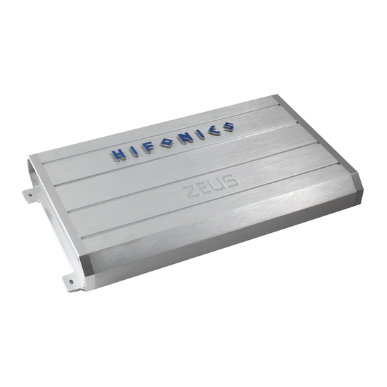 Hifonics Zeus ZRX500.2 Manuals
