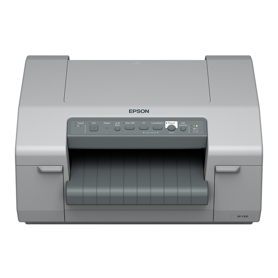 Epson GP-C831 Quick Printing Manual