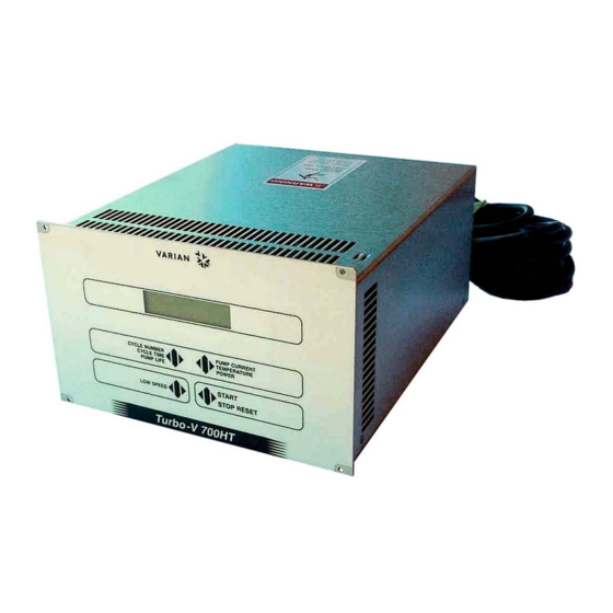 Varian Turbo-V 700HT Instruction Manual
