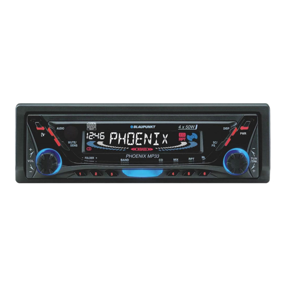 Blaupunkt Phoenix MP33 Operating And Installation Instructions