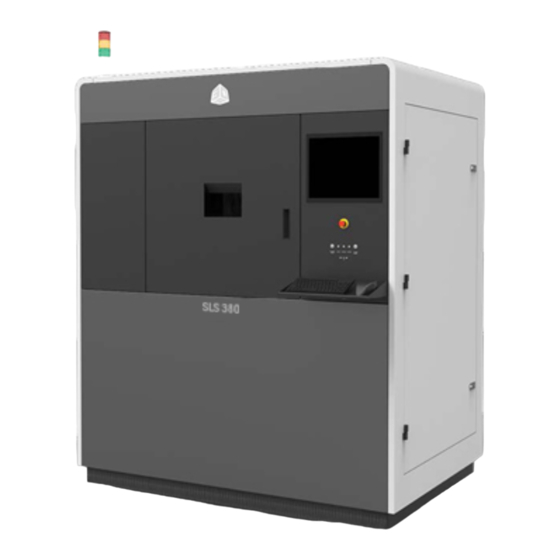 3D Systems SLS 380 User Manual