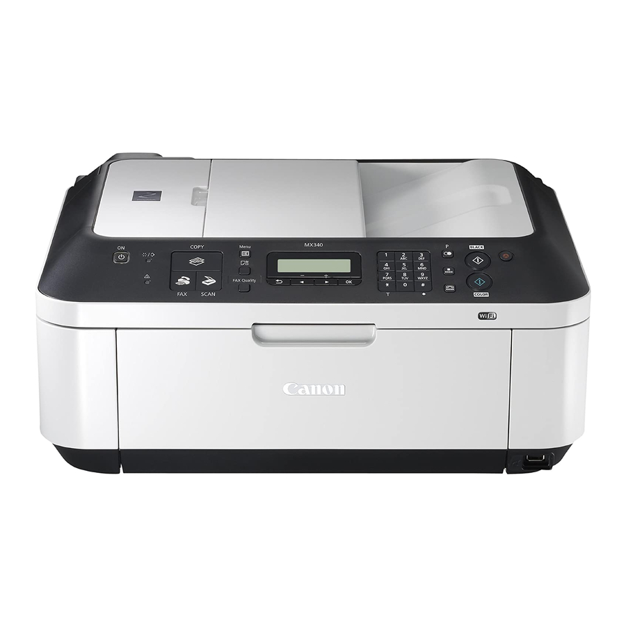 Canon PIXMA MX340 Network Setup Troubleshooting
