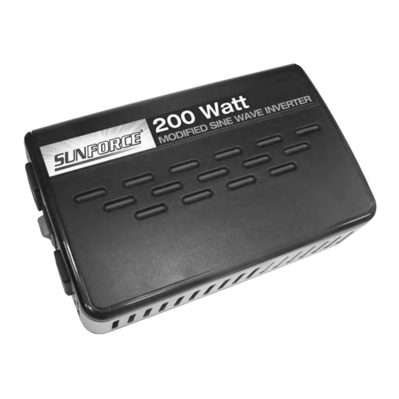 Sunforce 200 Watt User Manual