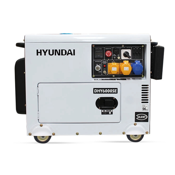 Hyundai DHY6000SE/LR Manuals