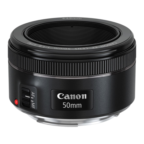 Canon EF 50mm f/1.8 STM Instructions Manual