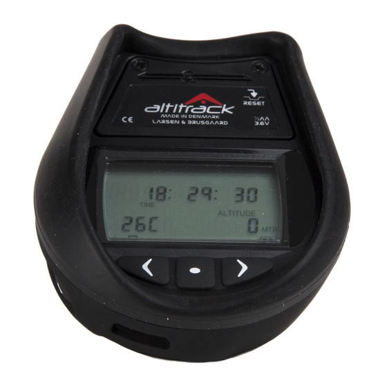 Larsen & Brusgaard ALTITRACK Quick Start Manual