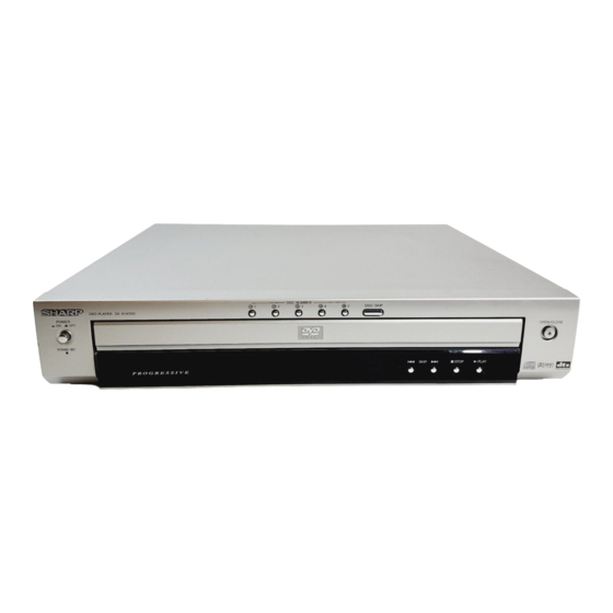 Sharp DV-AT4000 5-Disc DVD Player Manuals