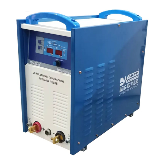WARPP INTIG 402 PULSE Operating Manual