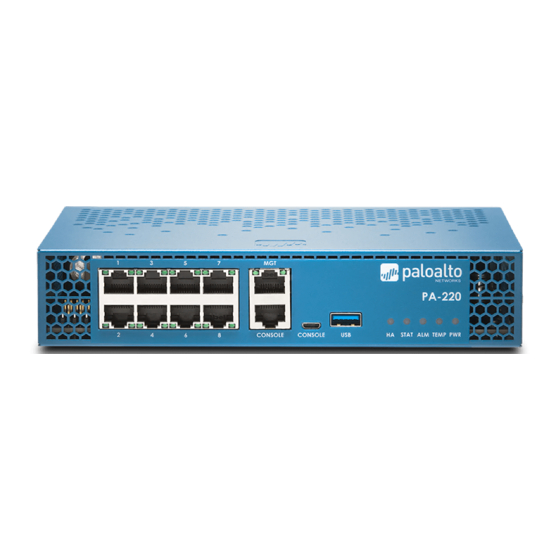 PaloAlto Networks PA-220 Quick Start Manual