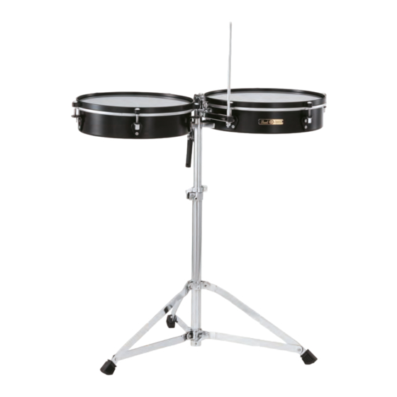 Pearl Travel Timbales Instruction Manual