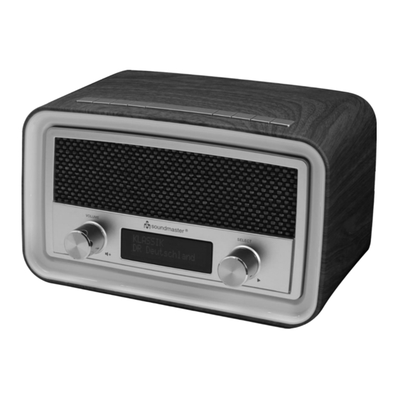 SOUNDMASTER UR190WE Manual