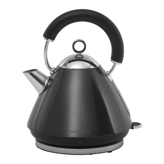 Morphy Richards 43773 BLACK TRADITIONAL KETTLE Instructions Manual