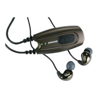 Shure E500 Manual