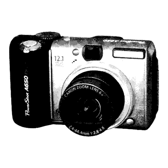 Canon PowerShot A650IS User Manual