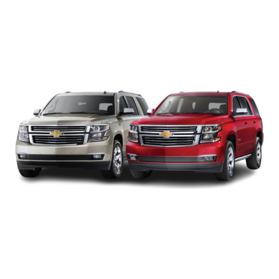 Chevrolet TAHOE 2015 Getting To Know Manual