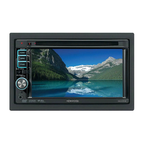 Kenwood DDX-512 - DVD Player With LCD monitor Manuals