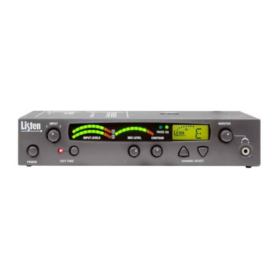 Listen Technologies NOT FLJ LT-800-072 User Manual