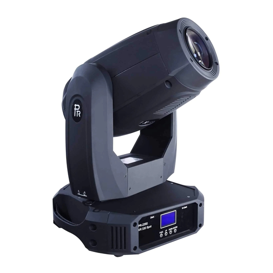 PR Lighting XR330 Framing Product Manual