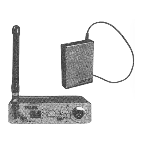 Telex ENG-4 Operating Instructions Manual