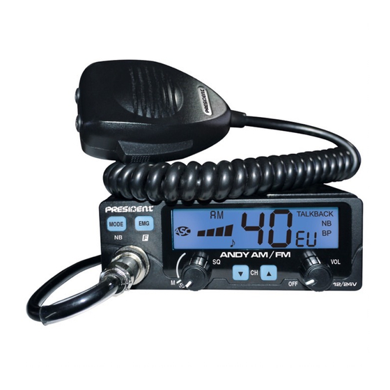 PRESIDENT ANDY AM/FM Service Manual