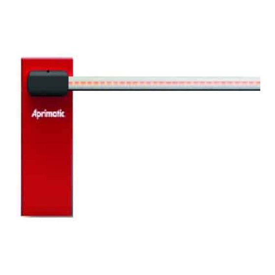 Aprimatic PARK 30 PLUS Automatic Barrier Manuals