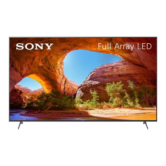 Sony BRAVIA KD-85X91J Reference Manual