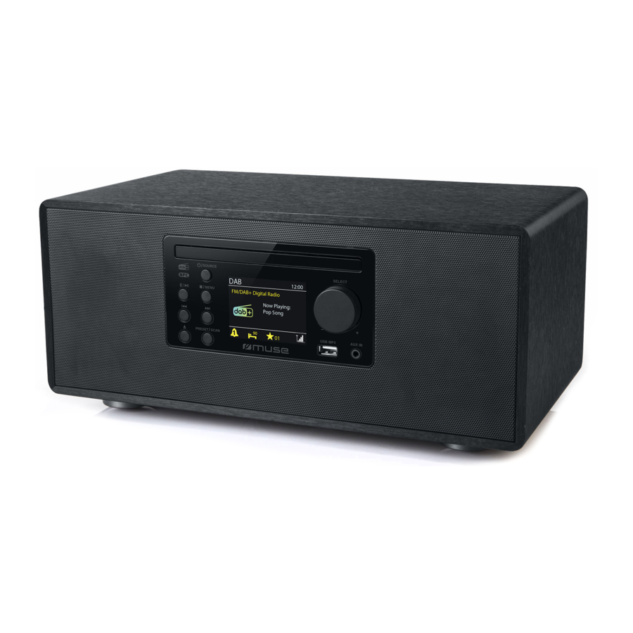 Muse M-695 DBT, M-695 DBTW - Bluetooth Micro System Manual
