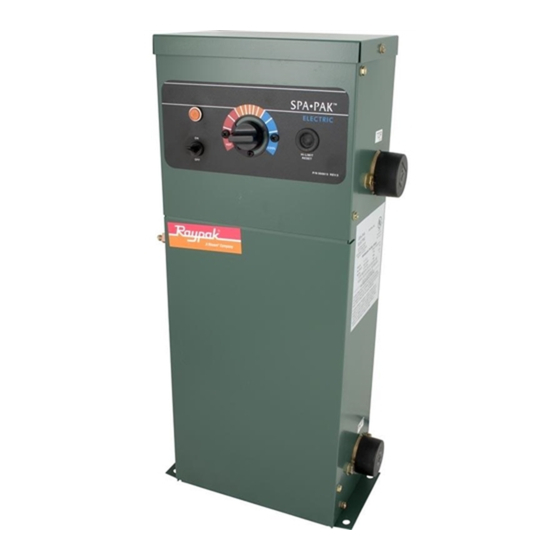 Raypak ELS 552-2 Installation & Operating Instructions Manual