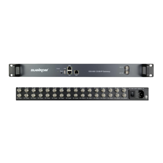 Blankom IGS-900 Operation Manuals