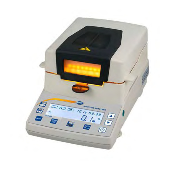 PCE Instruments PCE-MA Series Manual