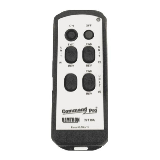 User Manuals: Cattron CommandPro Series Remote Control