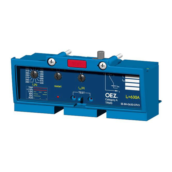 OEZ SE-BH-DTVE Series Instructions For Use Manual
