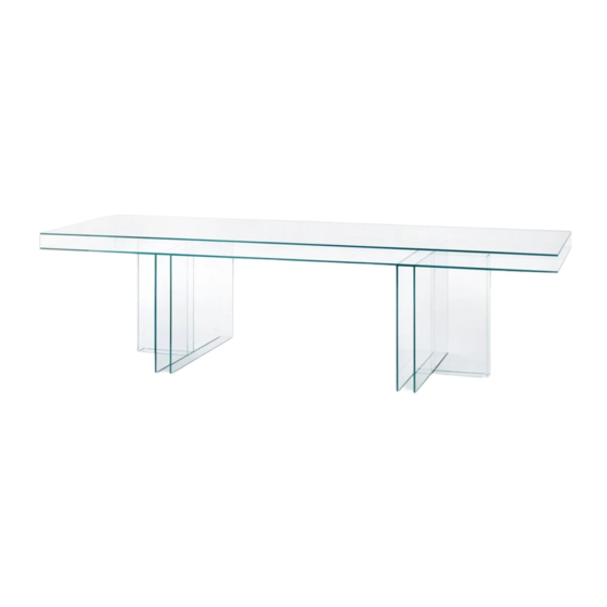 Glas Italia VERGLAS Assembling And Use Instruction