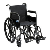 Drive Devilbiss Healthcare Silver Sport Wheelchair Instructions For Use Manual