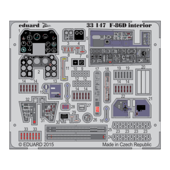 Eduard Zoom F-86D interior S.A. Manual