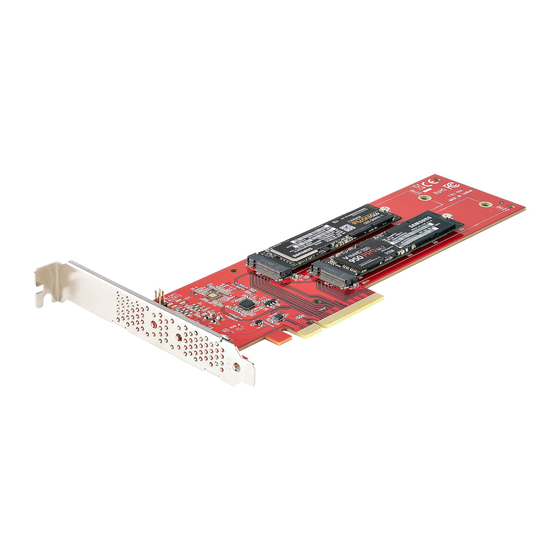 StarTech.com DUAL-M2-PCIE-CARD-B Quick Start Manual