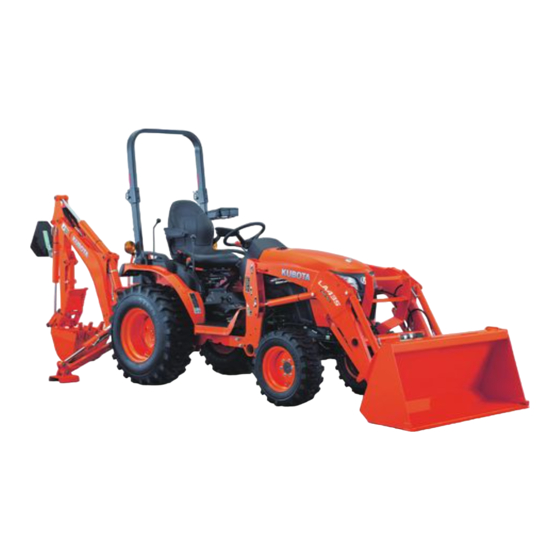 Kubota B2301 TLB ROPS Cab Installation Manual