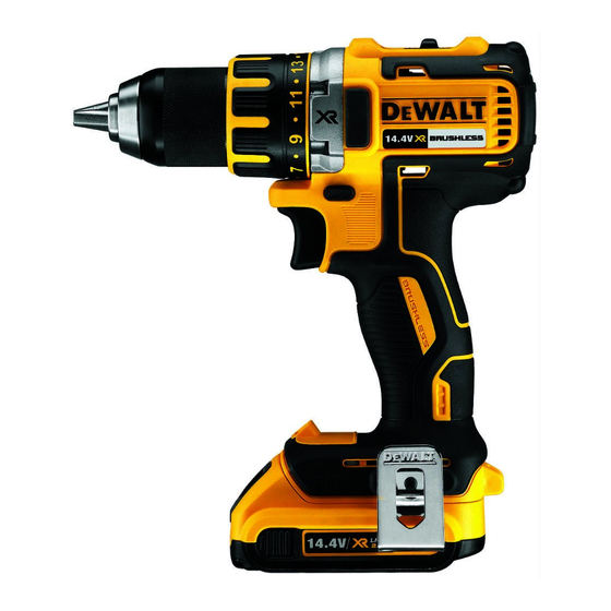 DeWalt DCD737 Original Instructions Manual