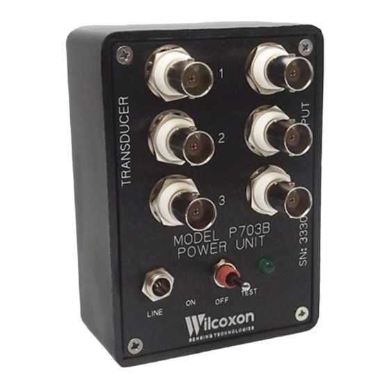 Amphenol Wilcoxon P703B Series Quick Start Manual