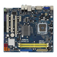 ASROCK G41M-LE - V1.0 User Manual