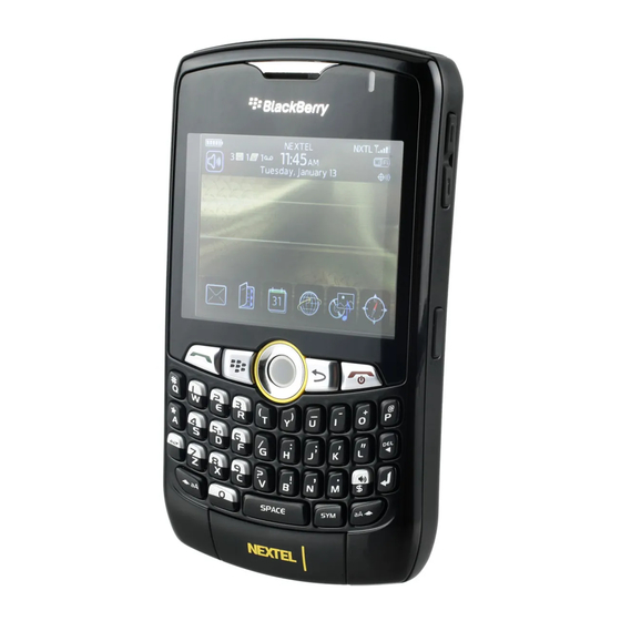 Blackberry CURVE 8350I - NEXTEL Manual