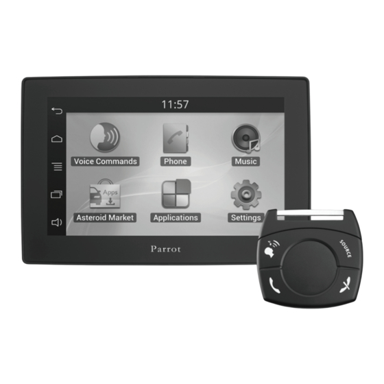 Parrot ASTEROID Tablet Quick Start Manual