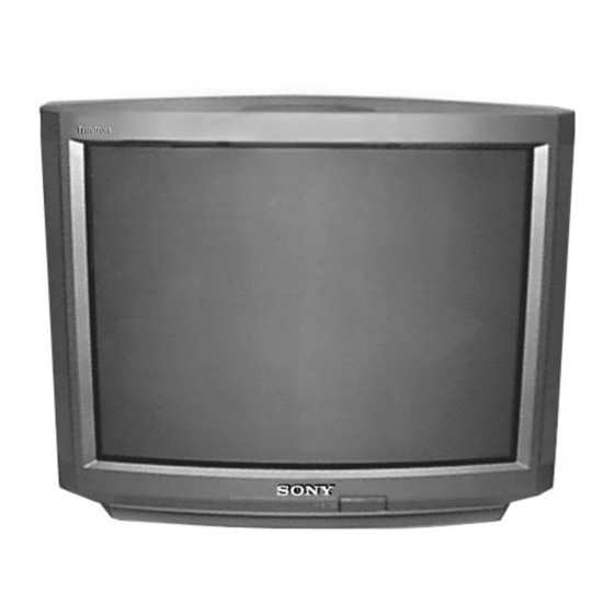 Sony KV-32S42 Service Manual