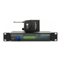 Sennheiser ew 300 IEM Series Instructions For Use Manual