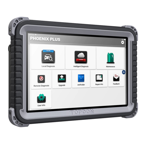 User Manuals: Topdon Phoenix Plus Diagnostic Scanner