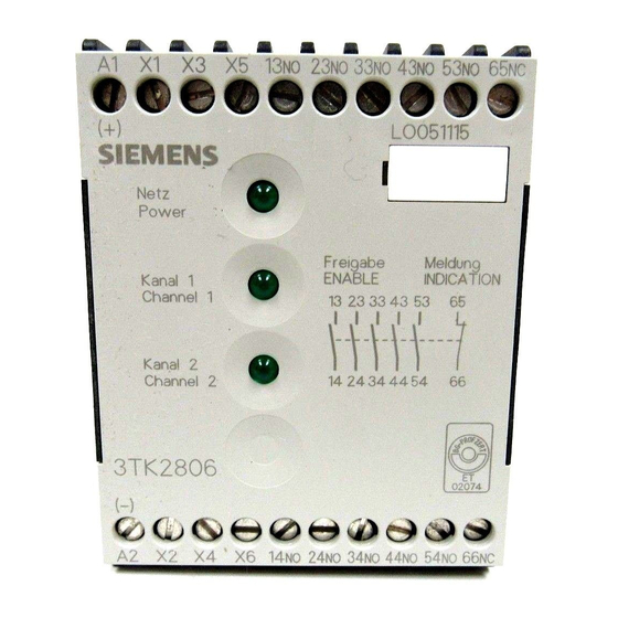 Siemens 3TK2805 Manuals