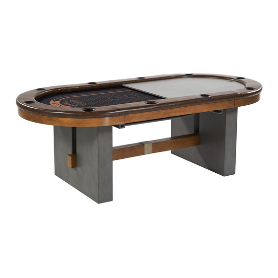 User Manuals: MD SPORTS PK100Y20010 Poker Table