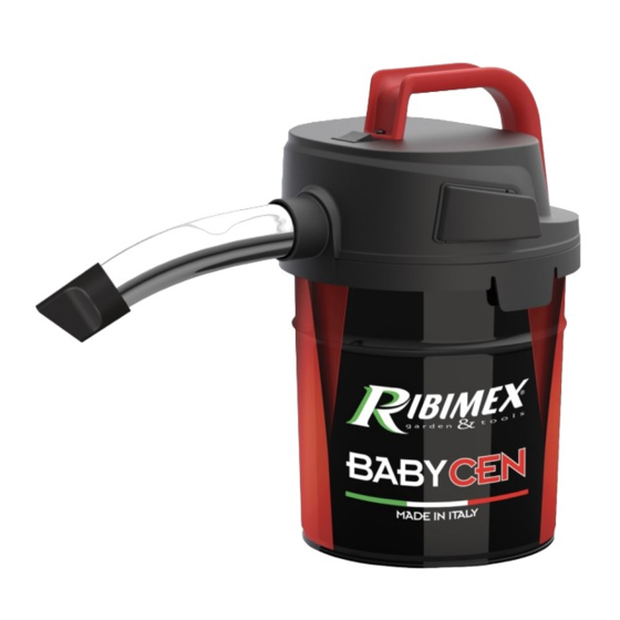 User Manuals: Ribimex PRCEN018 Ash Vacuum Cleaner